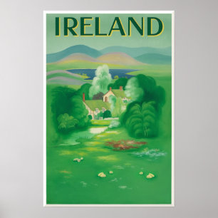 Ireland travel poster