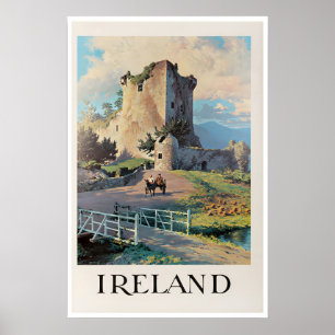Ireland Travel Poster Wall Art Print