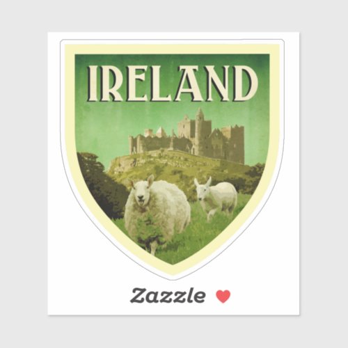 Ireland Travel Sticker