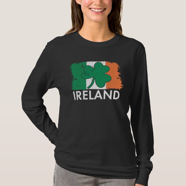 Ireland USA America Irish Gaelic American  6 T-Shirt (Front)