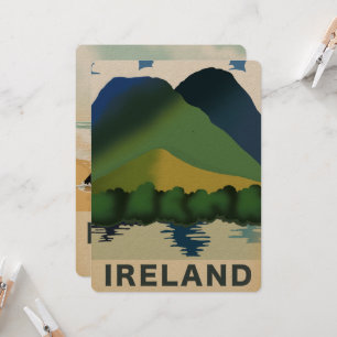 Ireland vintage travel poster