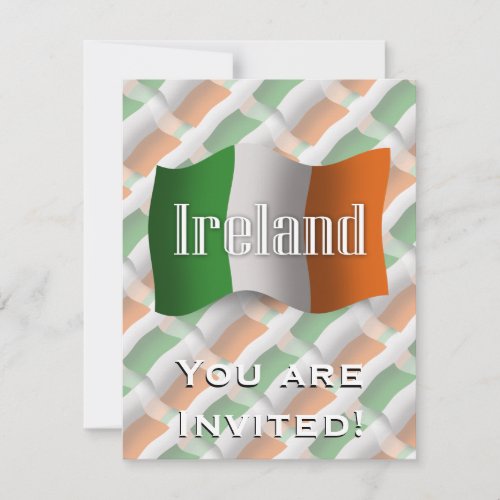Ireland Waving Flag Invitation