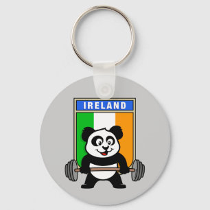 Ireland Weightlifting Panda Keychain