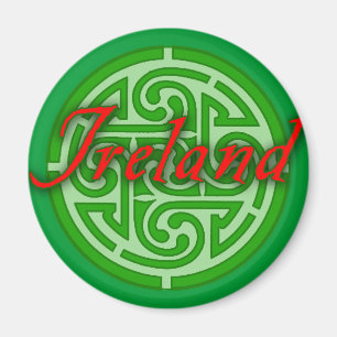 Ireland with Celtic Circle Magnet