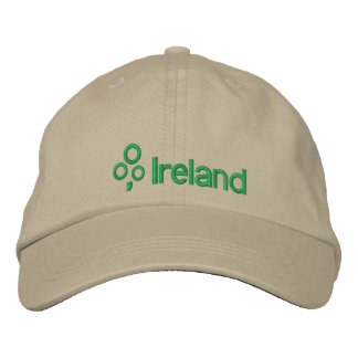 Ireland with Shamrock Embroidered Baseball Hat