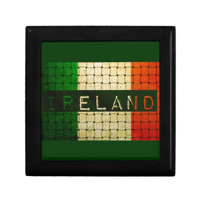 Ireland Woven Flag Jewelry Box (Front)