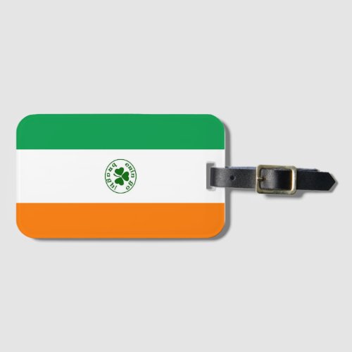 Irelands Flag Background Luggage Tag