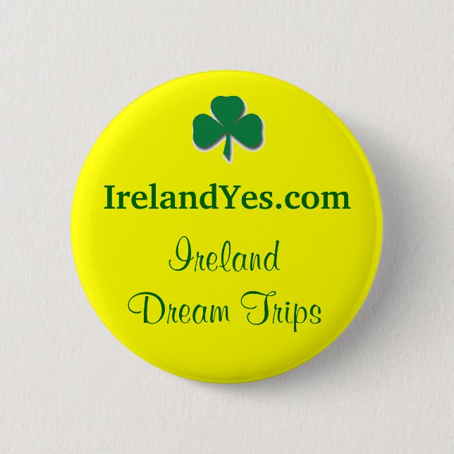 IrelandYes Shamrock Button (Front)