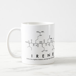 Irene peptide name mug