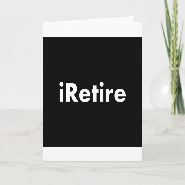 iRetire Card (Front)
