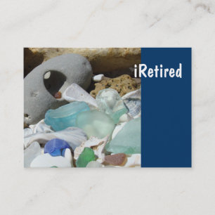 iRetired Business Cards Seaglass Retirement