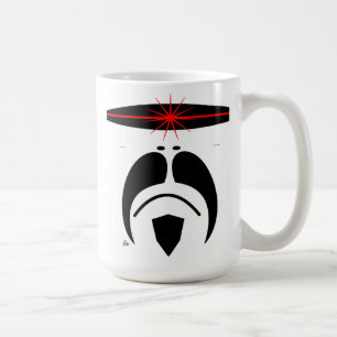 iRide Moustache Cylon Visor Coffee Mug