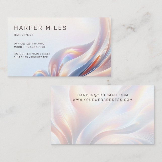 iridecent  business card (Front/Back)