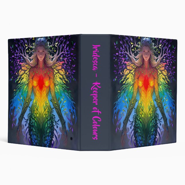 “Iridesca” -  Keeper of Colours 3 Ring Binder (Background)