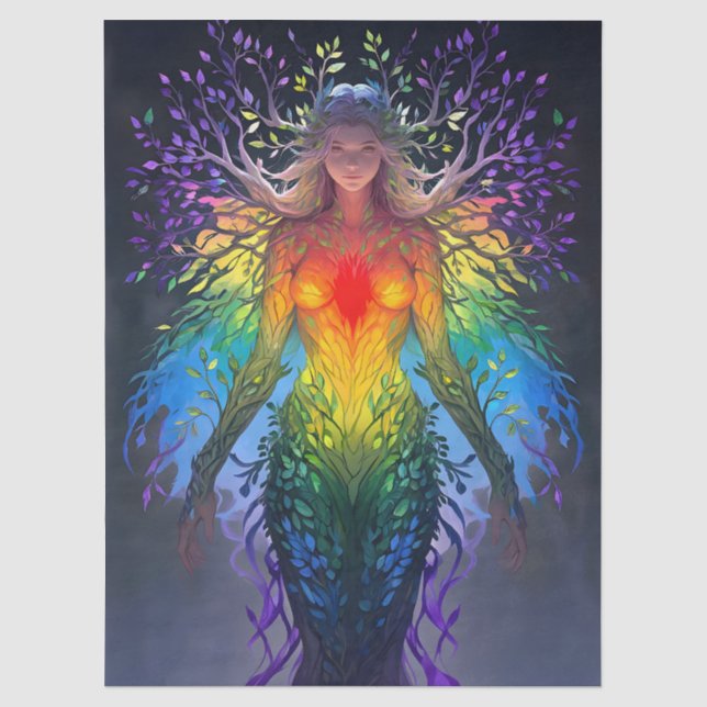 “Iridesca” -  Keeper of Colours Tissue Paper (Front)