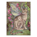 Iridescence - Fantasy Fairy Cat Art Card