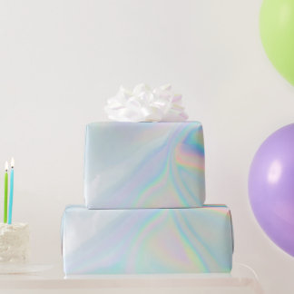 Iridescence Holographic Pattern Wrapping Paper