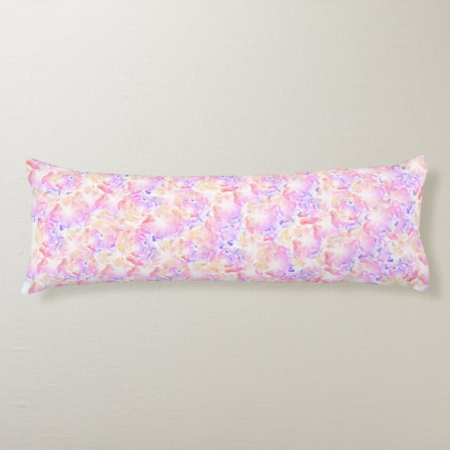 Iridescence Pink Lavender Brilliant Crystal Body Pillow (Front)