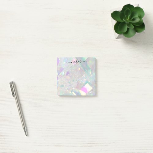 Iridescent Angel Tinsel Modern Glam Note Pad