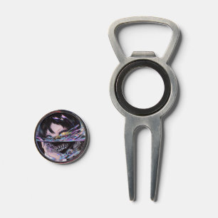 Iridescent Anime Horror: Liquid Smile Monster Divot Tool