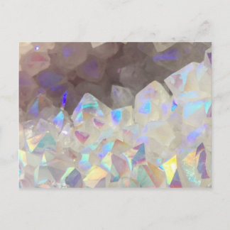 Iridescent Aura Crystals Postcard