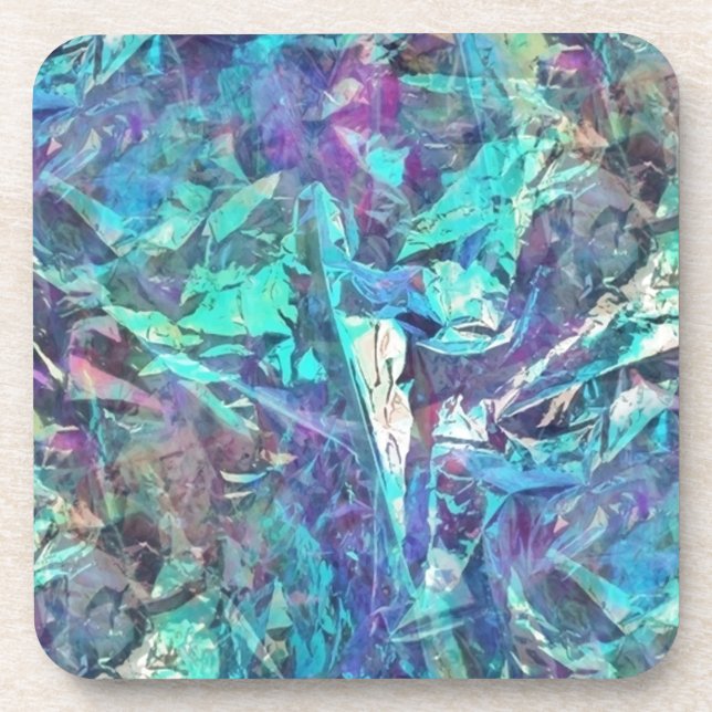 iridescent beverage coaster (Front)