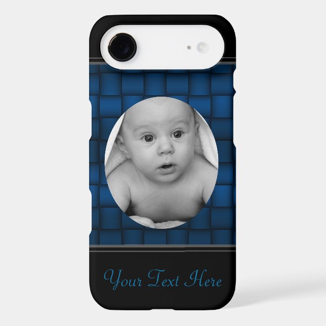 Iridescent Blocks (Blue) Case-Mate iPhone Case (Back)