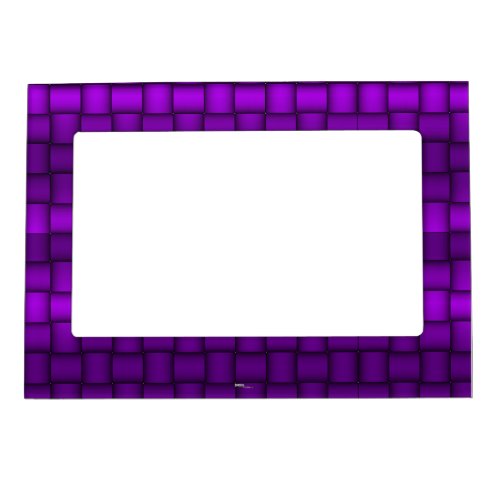 Iridescent Blocks Purple Magnetic Photo Frame