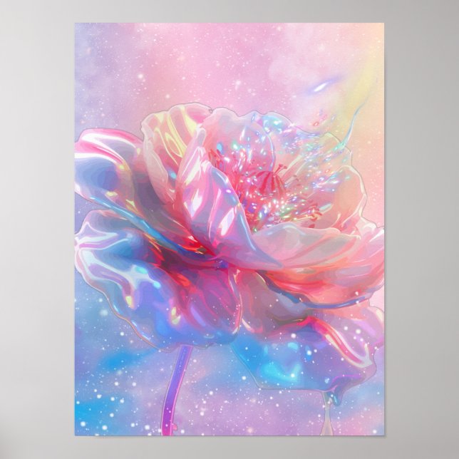 Iridescent Bloom Poster (Front)