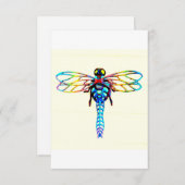 iridescent blue dragongfly (Front/Back)