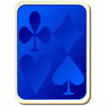 Iridescent Blue Gamble Sculptured Key Chain Cutout<br><div class="desc">Iridescent Blue Gamble Sculptured Key Chain</div>