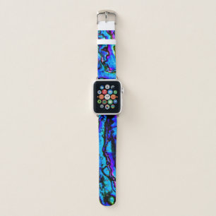 Iridescent Blue Green Purple Marbled Beautiful Apple Watch Band