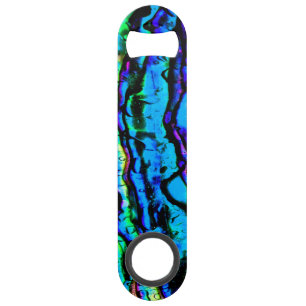 Iridescent Blue Green Purple Marbled Beautiful Bar Key