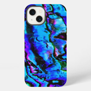 Iridescent Blue Green Purple Marbled Beautiful iPhone 13 Case