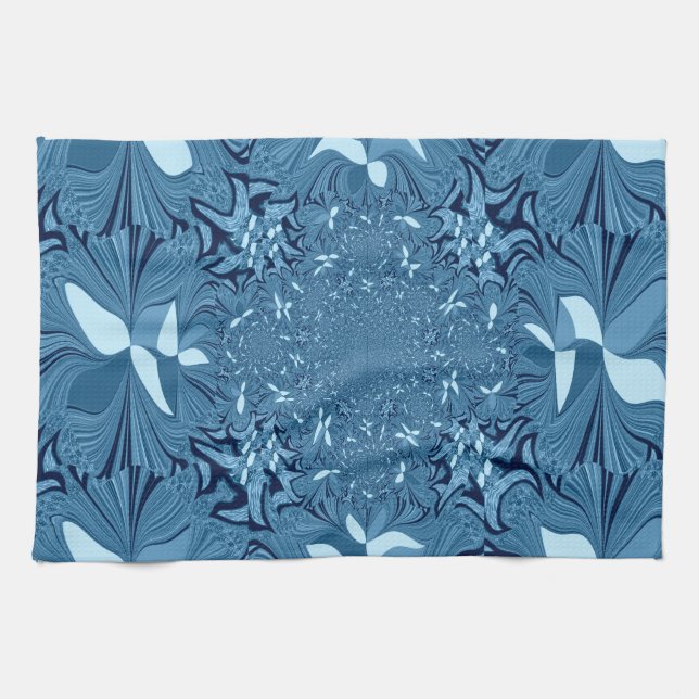 Iridescent blue. kitchen towel (Horizontal)