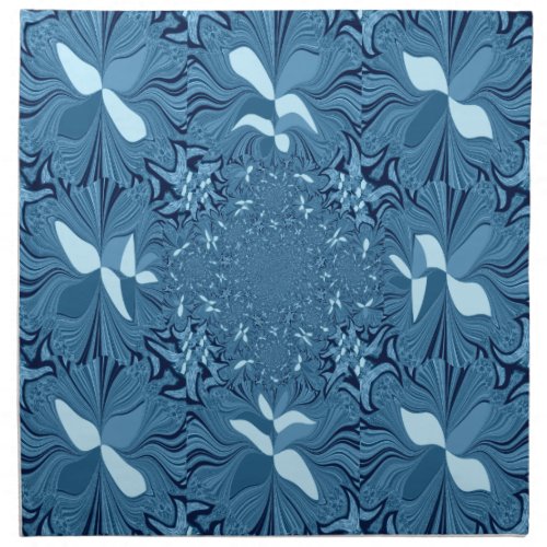 Iridescent blue napkin