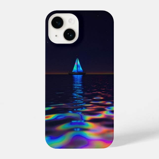 Iridescent boat phone case  (Back)