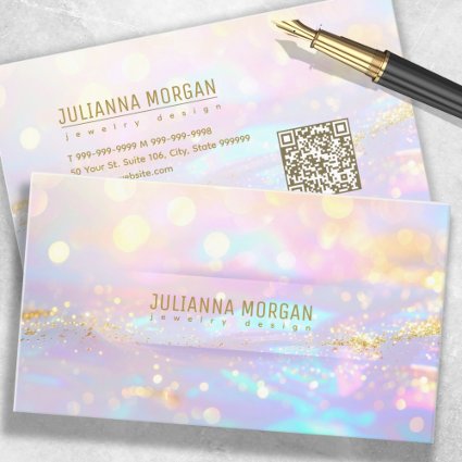 Iridescent Bokeh with Gold Accent ID1147