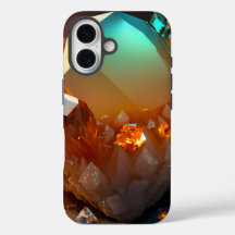 Iridescent Burst Abstract Citrine Topaz Crystal