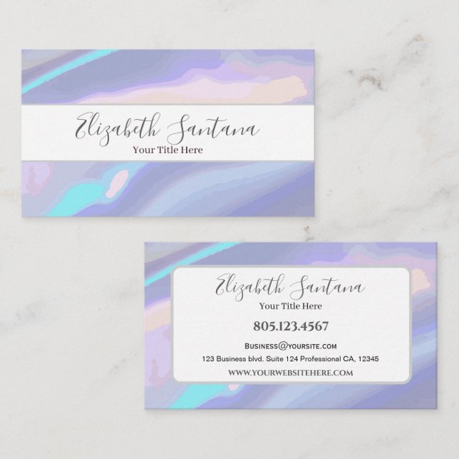 Iridescent Business Card (Front/Back)