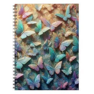 Iridescent Butterfly Garden Notebook