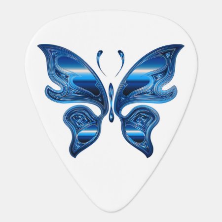 Iridescent Butterfly Guitar Pick