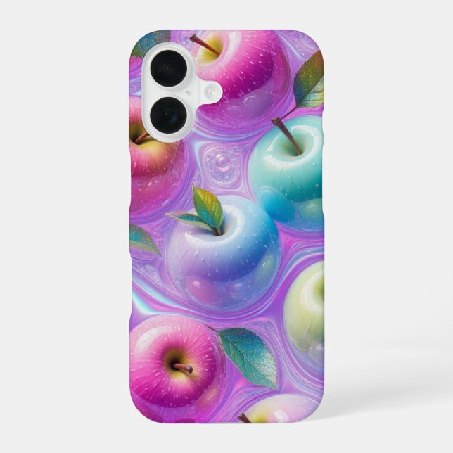 Iridescent Candy Apple Art Iphone Case (Back)