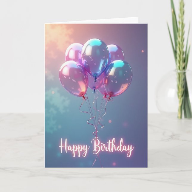 Iridescent Celebration Card (Front)
