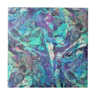 iridescent ceramic tile