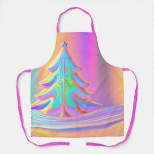 Iridescent Christmas Tree Apron