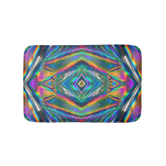 Iridescent Chrome Bath Mat (Front)