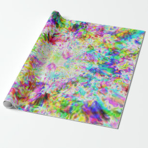 Iridescent Chrome Eight Wrapping Paper