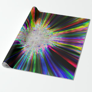 Iridescent Chrome Eleven Wrapping Paper