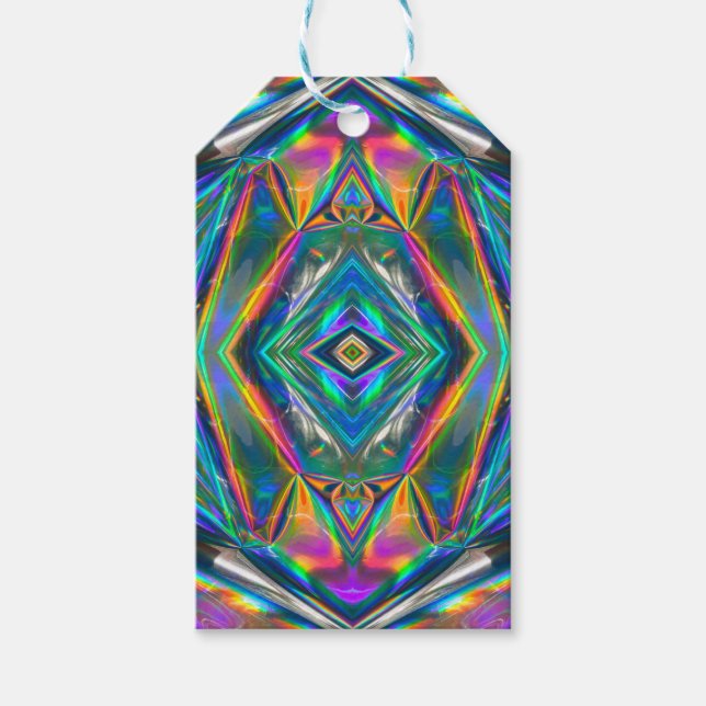 Iridescent Chrome Gift Tags (Front)